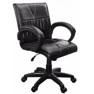 Black Mid Back Revolving Executive Office Chair