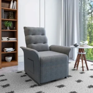 Grey Single Seater Polyester Sofa