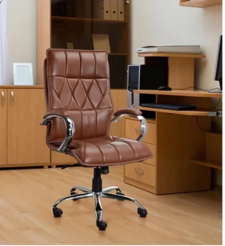 Light Brown Mid Back Executive Office Chair - Image 3