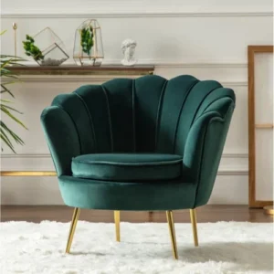 Sea Green Single Seater Rexin Sofa